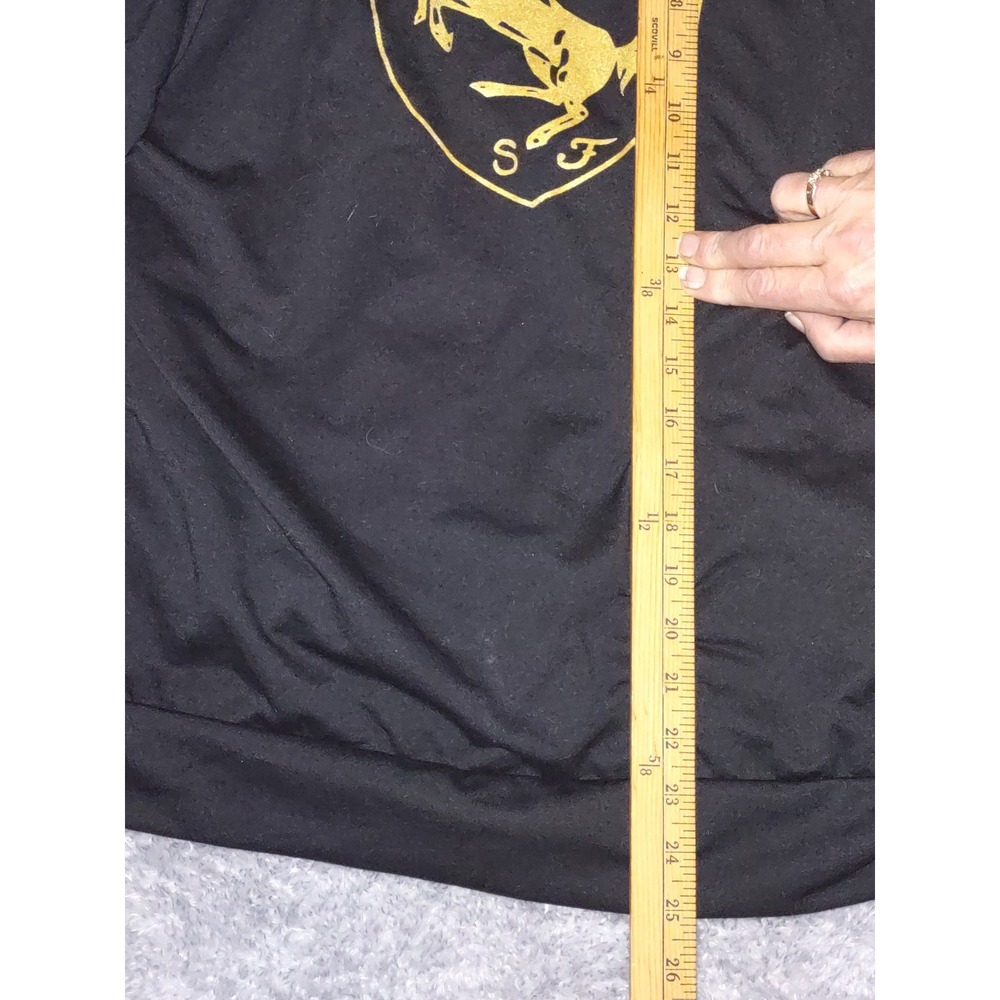 Ferrari Track Jacket US Men's Large Chinese Size XXL Athletic Black Gold - Picture 9 of 9